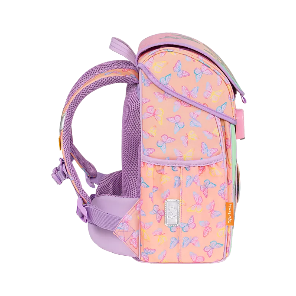 Cặp Chống Gù Joy Schoolbag Pro 2 - Butterflies And Rainbows - Tiger Family TGJY-050A