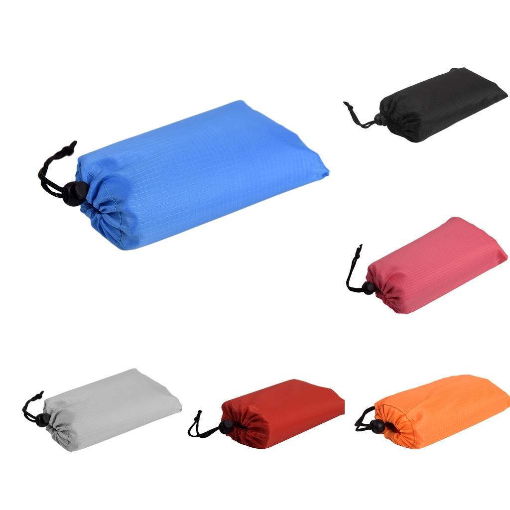 Outdoor Picnic Beach Blanket Waterproof Camping Pocket Blanket Packable Folding Mat with Corner Rope Loop