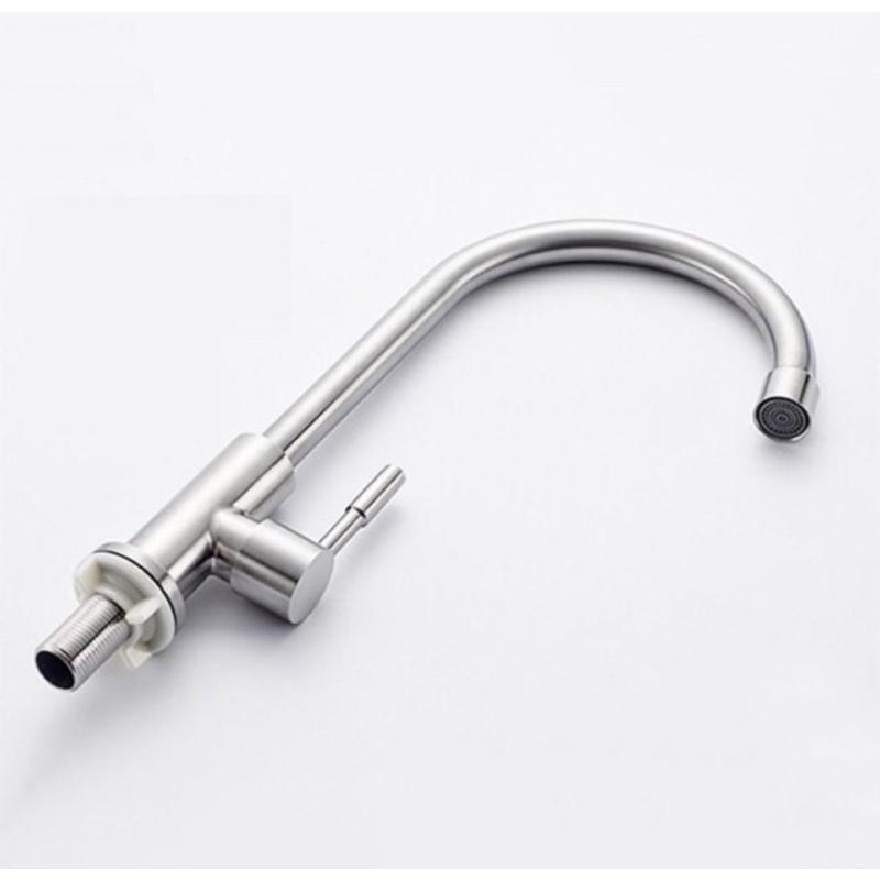 Vòi rửa bát đơn lạnh 304 cắm chậu