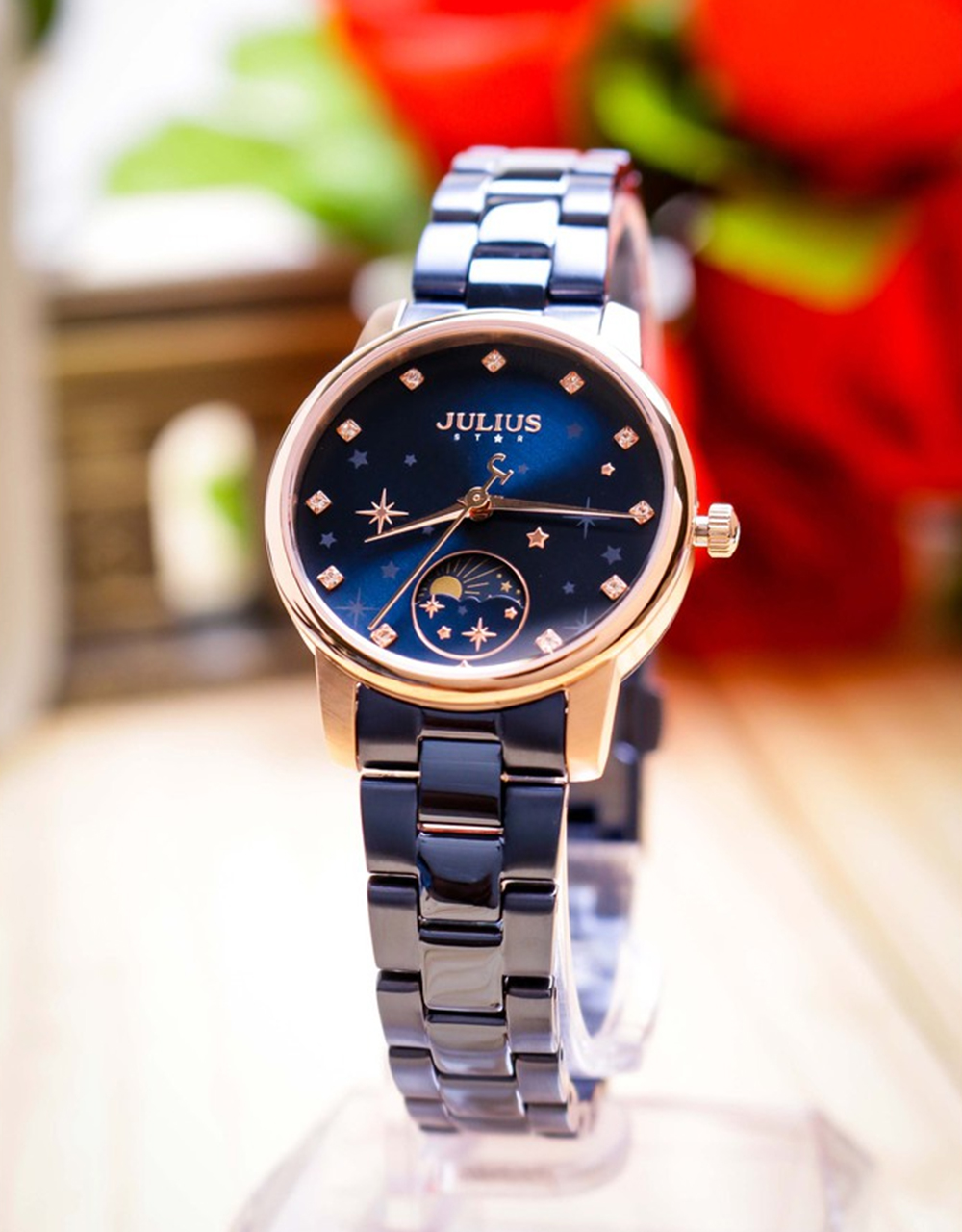 Đồng Hồ Nữ Julius Star JS-029 Kính Sapphire Đường Kính 29mm | EBMart