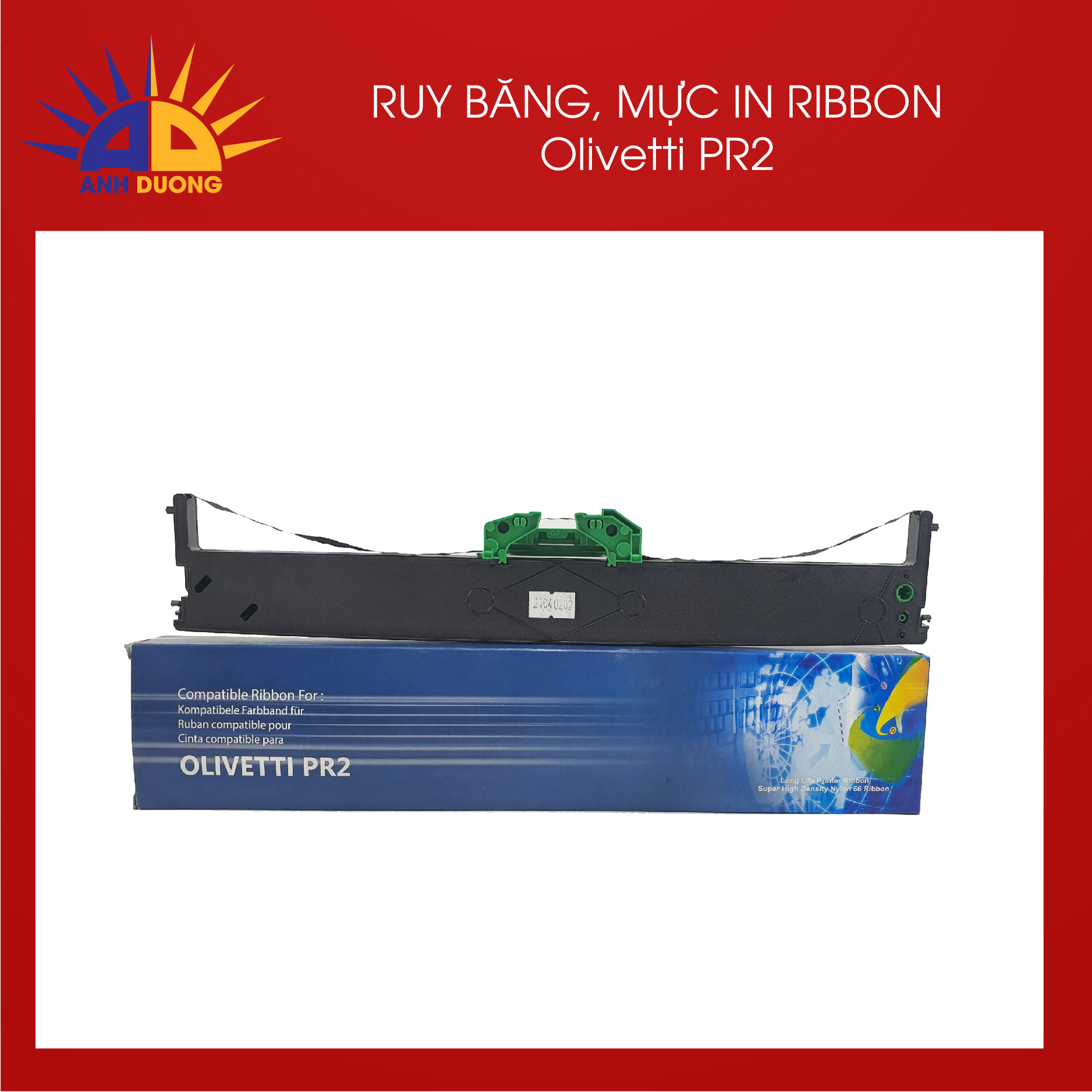 RUY BĂNG, MỰC IN RIBBON Olivetti PR2