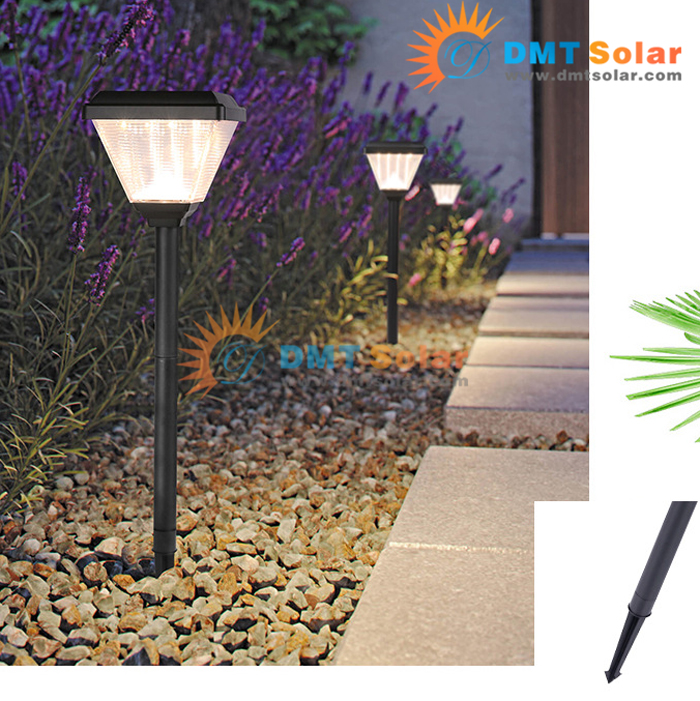 Đèn LED cắm đất ánh sáng vàng năng lượng mặt trời DMT-CD20YE