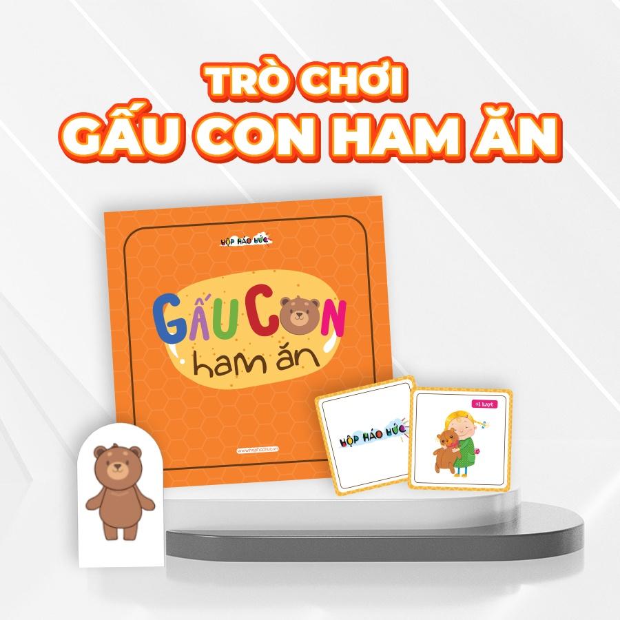 Hộp Háo Hức GIẤC NGỦ VÀ GIẤC MƠ Cho Bé 6-10 Tuổi: Trò Chơi Gấu Con Ham Ăn và 2 Cuốn Sách Thiếu Nhi