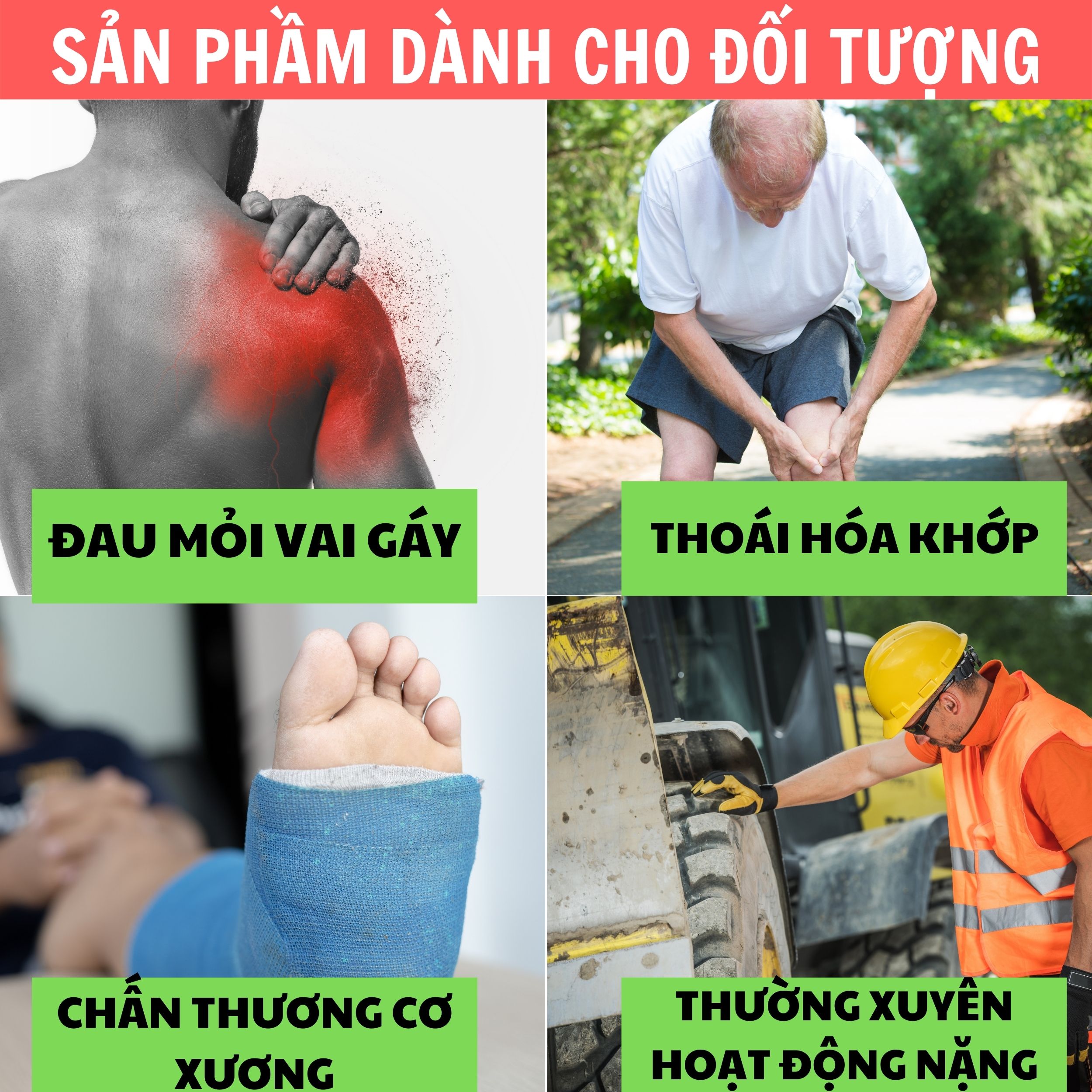 VIÊN VAI GÁY TADAFLEX - Bảo vệ và nuôi dưỡng sụn khớp, giúp xương khớp chắc khỏe, hỗ trợ giảm các triệu chứng đau mỏi vai gáy, viêm khớp, thấp khớp