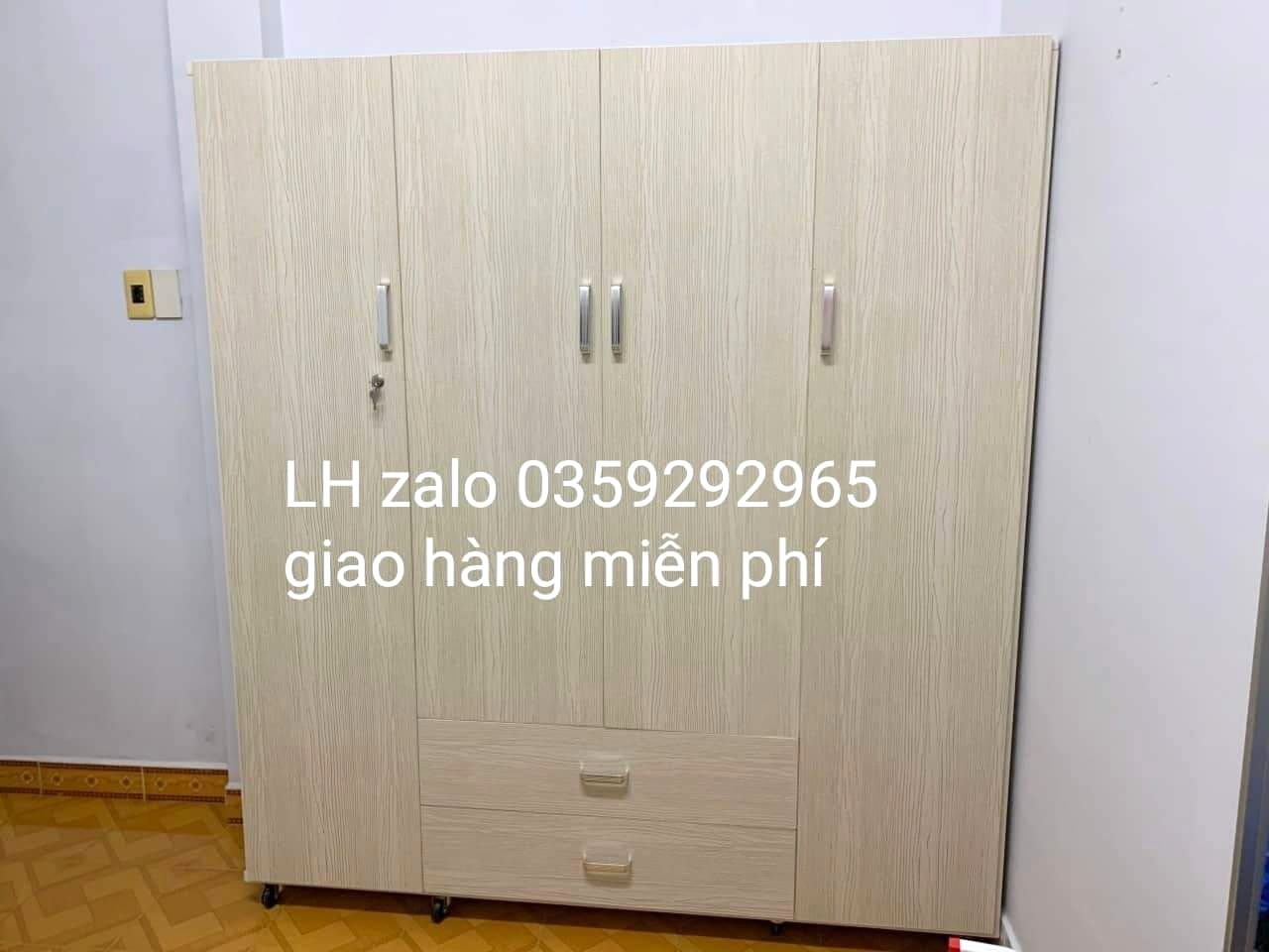 Tủ nhựa đài Loan 4 cánh