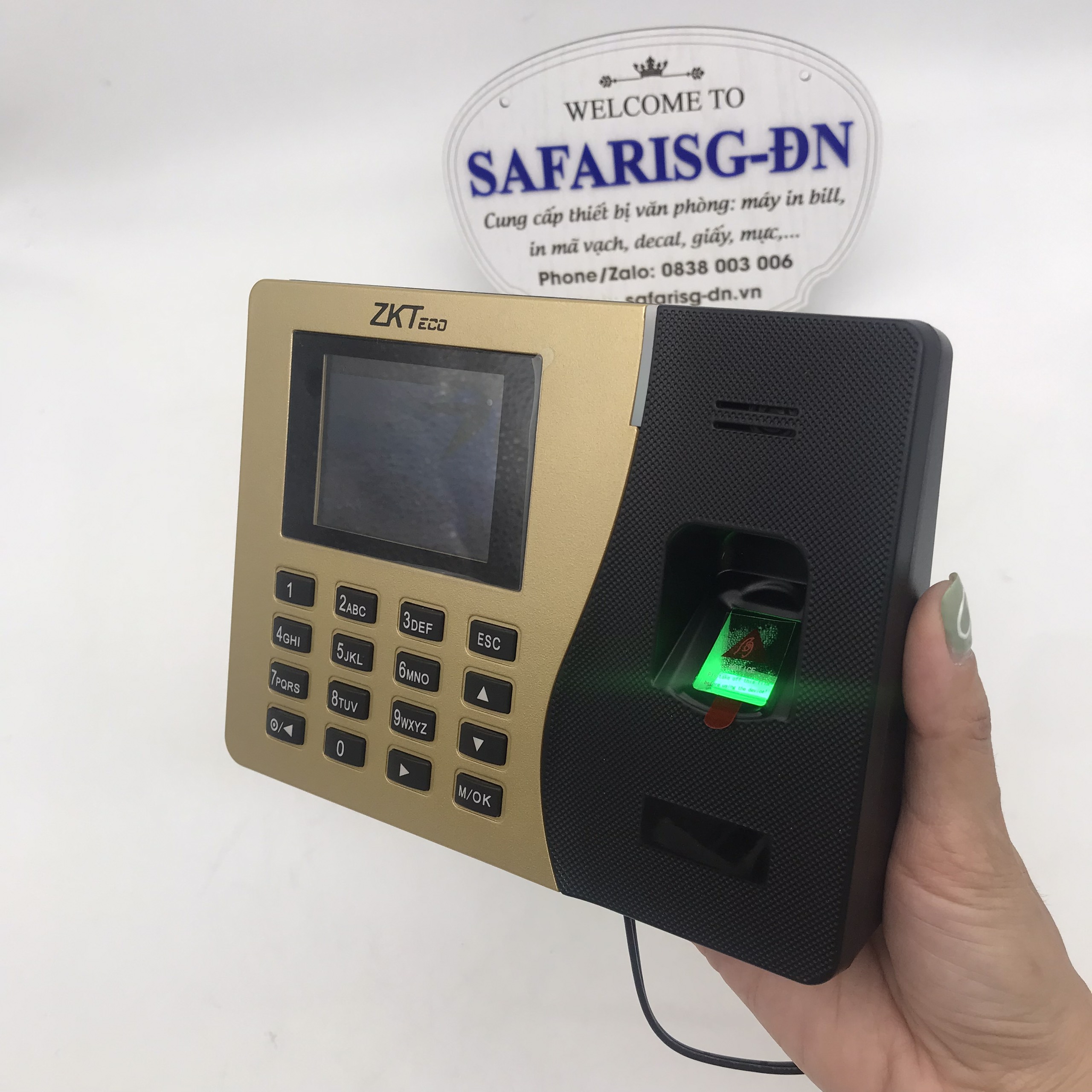 Máy Chấm Công Vân Tay Zkteco K14 - Hàng Nhập Khẩu