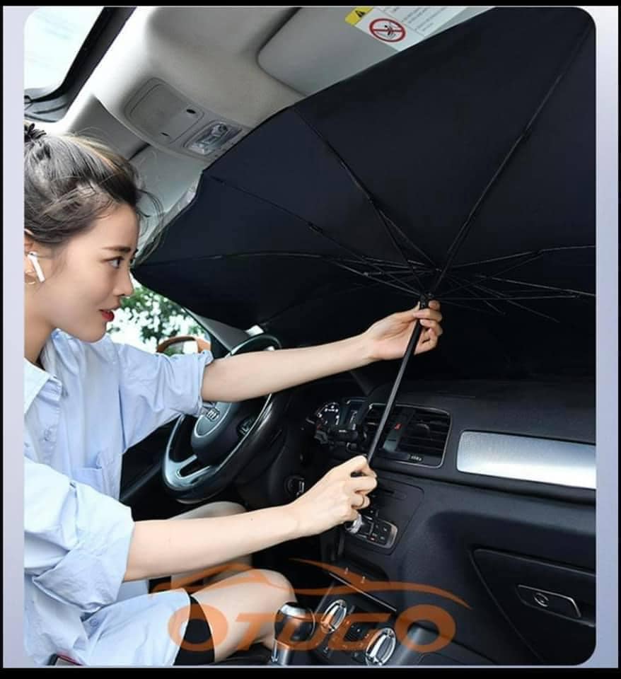 Ô VẢI DÙ TRÁNG BẠC CHE NẮNG KÍNH LÁI Ô TÔ