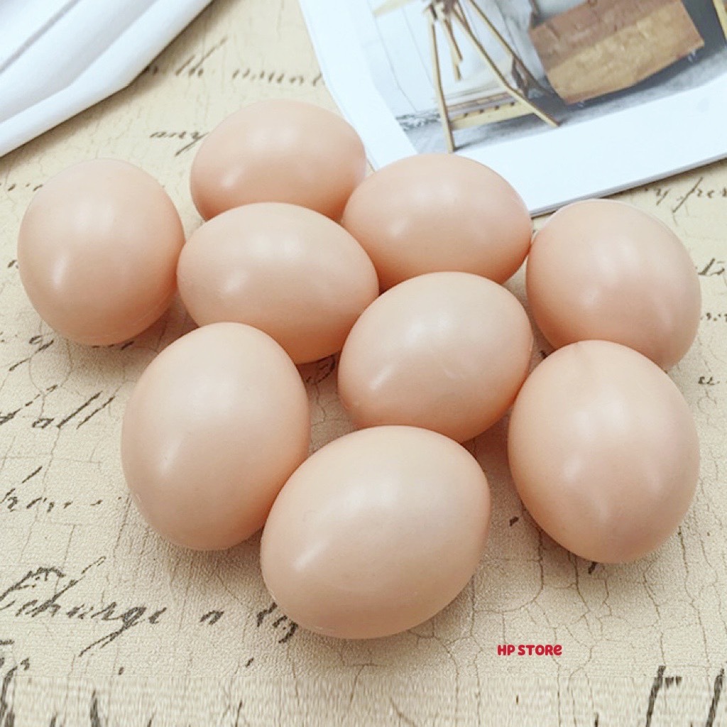 Túi Trứng Gà Giả 10 Trái Nhựa ABS Hàng Đẹp Bền Đồ Chơi Bé Trai Bé Gái - SLL Nhắn Shop