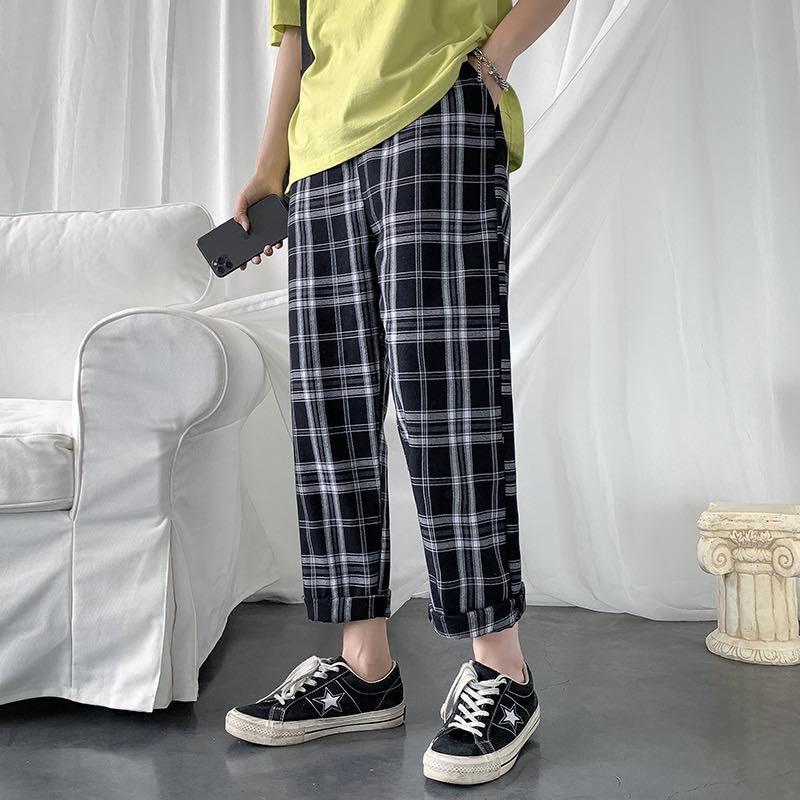 Quần baggy kẻ caro năng động và thoải mái - Chất đẹp nhất thị trường - Đổi trả free nếu không ưng