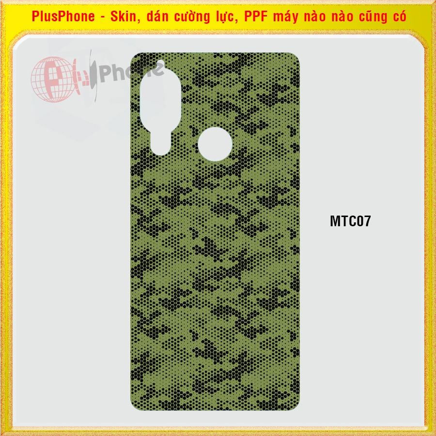 Dán Skin mặt sau cho điện thoại Sharp Aquos S3 màu matrix camo