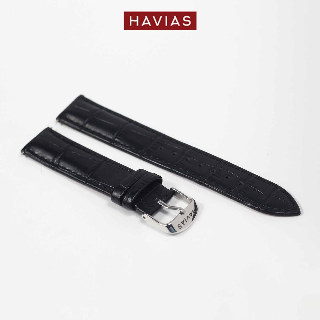 Dây đồng hồ HAVIAS Tradis - Khóa Trắng Bạc