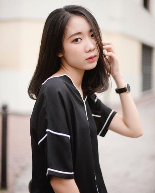 Sơ mi oversize pijama chạy chỉ viền cực lạ luôn ạ