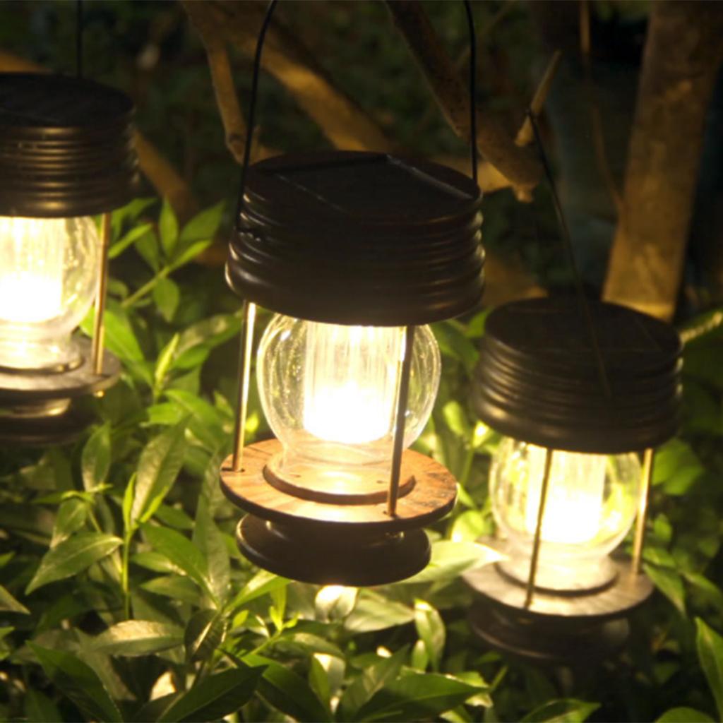 Outdoor Solar Lantern Light Retro Hanging Solar Lantern Light