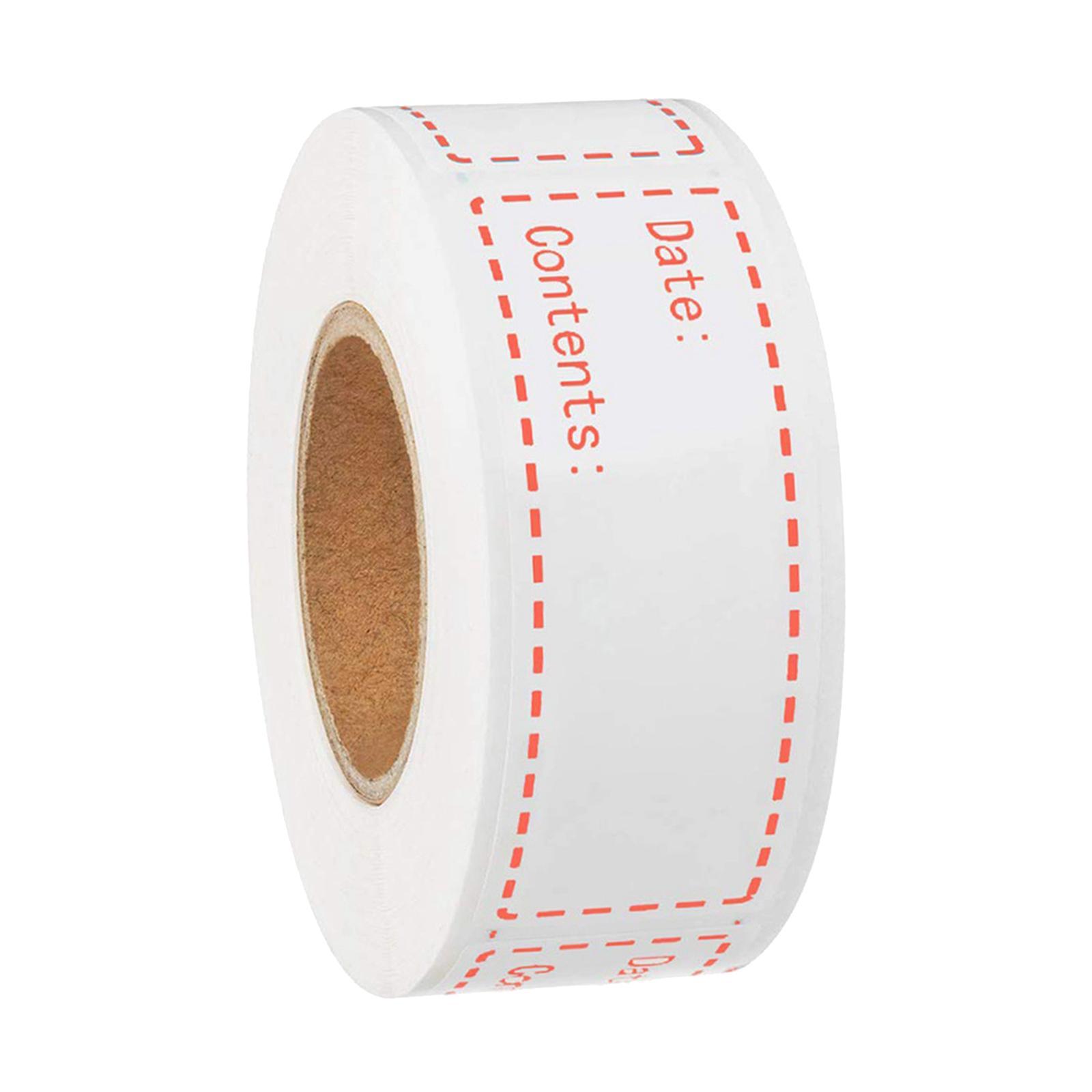 500x Food Storage Stickers Freezer Refrigerator for Restaurant Kitchen