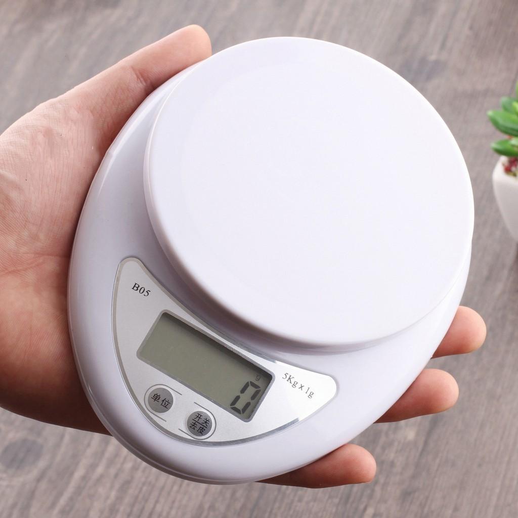 Cân Tiểu Ly 5 Kg Electronic Kitchen Scale – cân thực phẩm gia vị nhà bếp tiện dụng