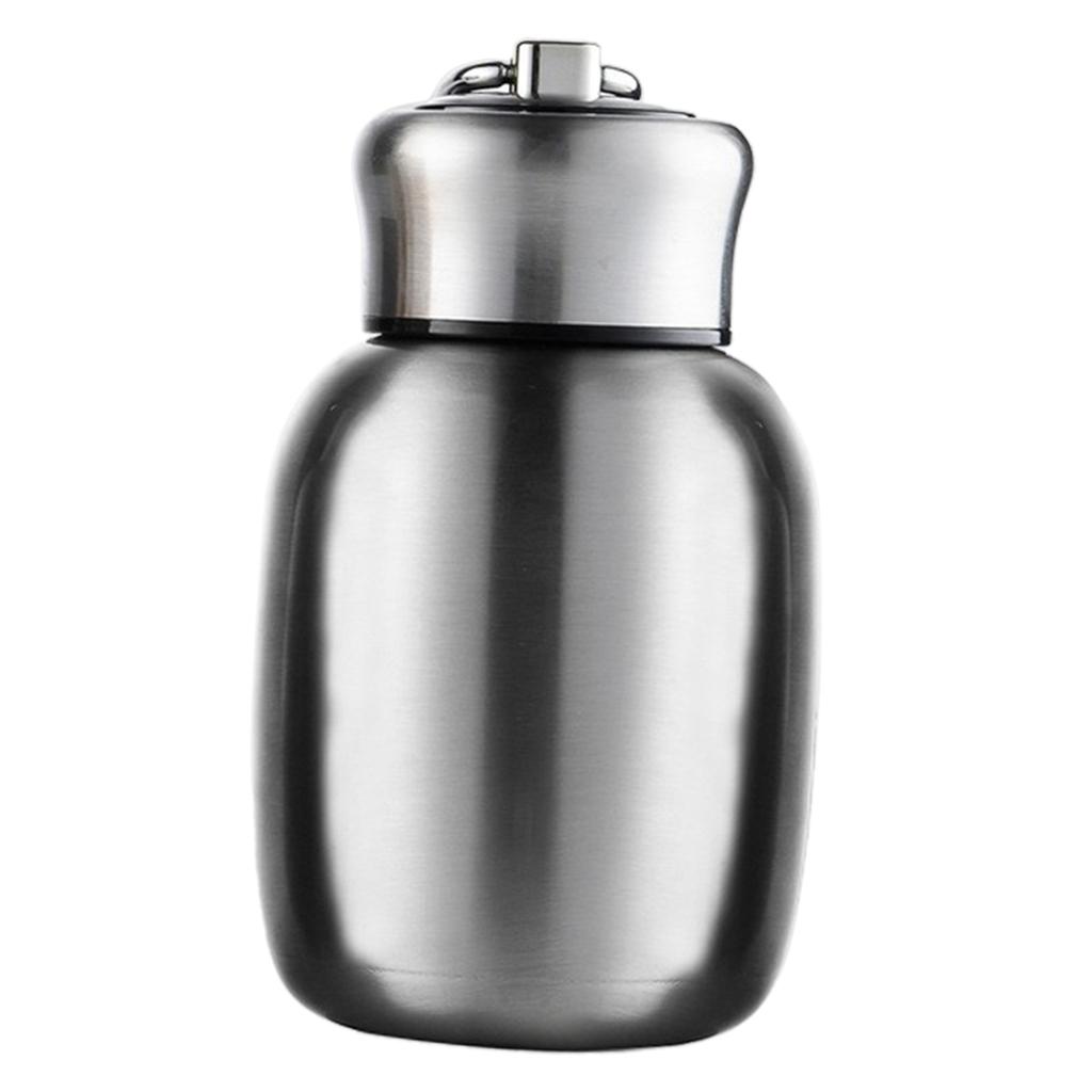 280ml Vacuum Water Bottle Stainless Steel Thermal Cup for Kids Silver