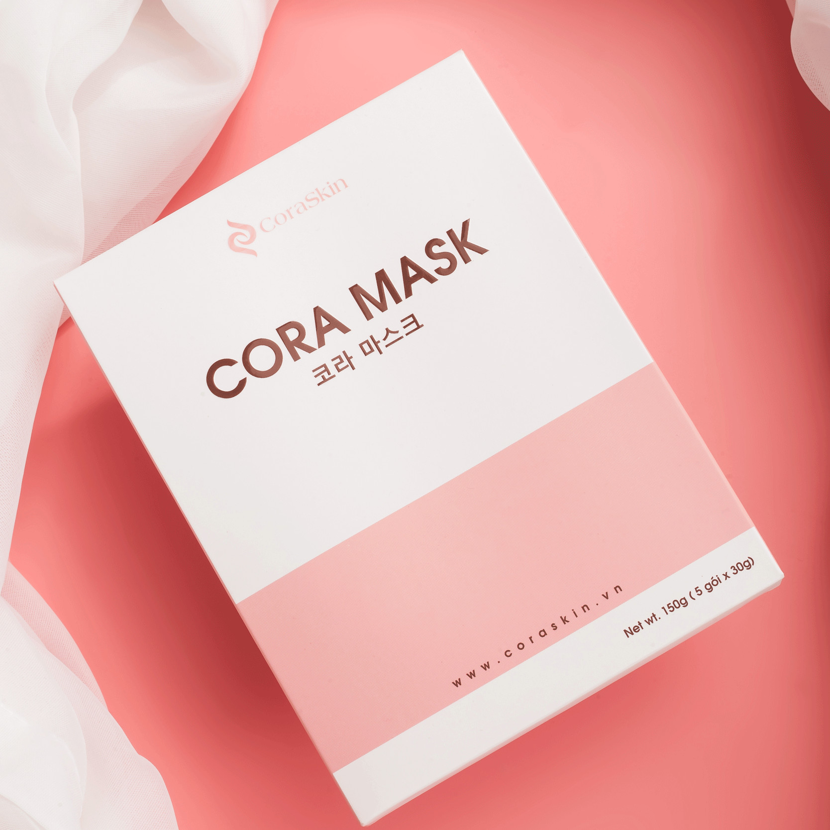 MẶT NẠ MÀNG KHÓA TRẮNG CORA MASK ( hộp 10 miếng ) (Mặt nạ giấy) 