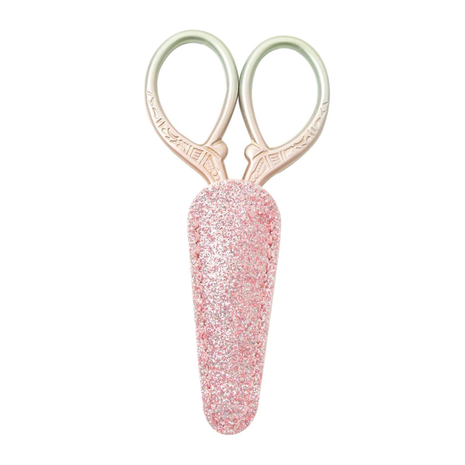 2Pcs Embroidery Scissors with Cover Cross Stitch DIY Sewing Tool Scissor