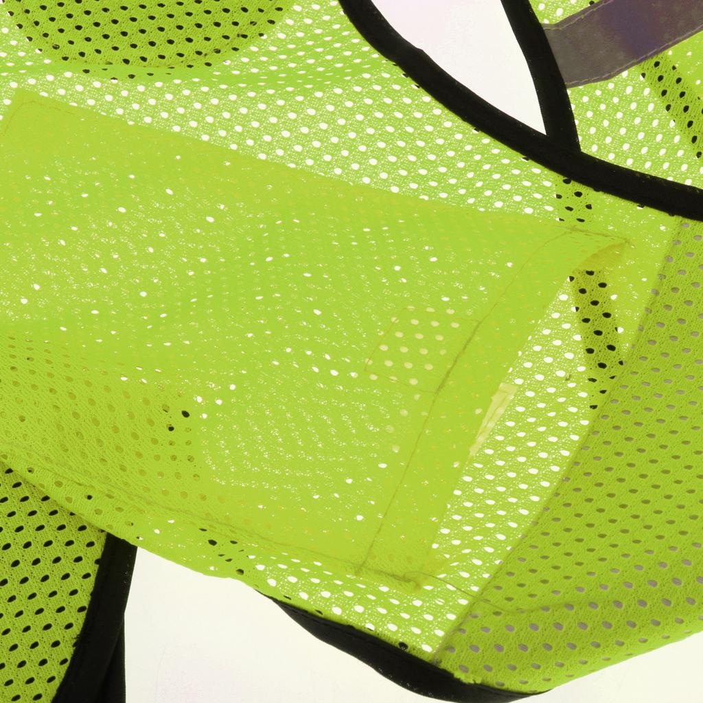 Reflective Running Vest High Visibility Sports Vest for Cycling  Yellow