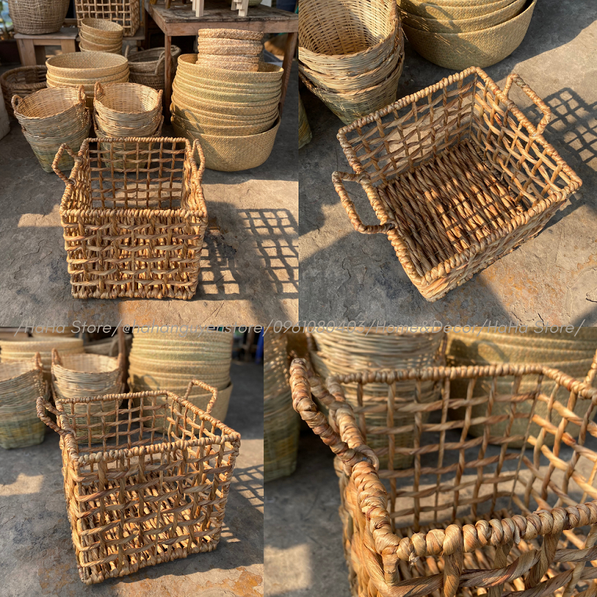 Giỏ Lục Bình Vuông DECOR Cây Cảnh - Giỏ đựng đồ đa năng GLB02