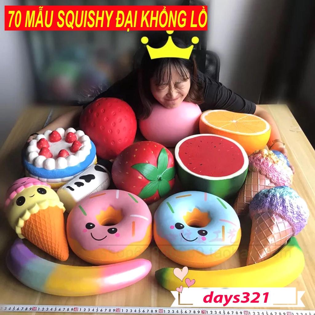 Squishy hình bánh hình thú hình củ quả tạo hình giải nén bóp trút giận mềm mịn giải tỏa căng thẳng cho bé