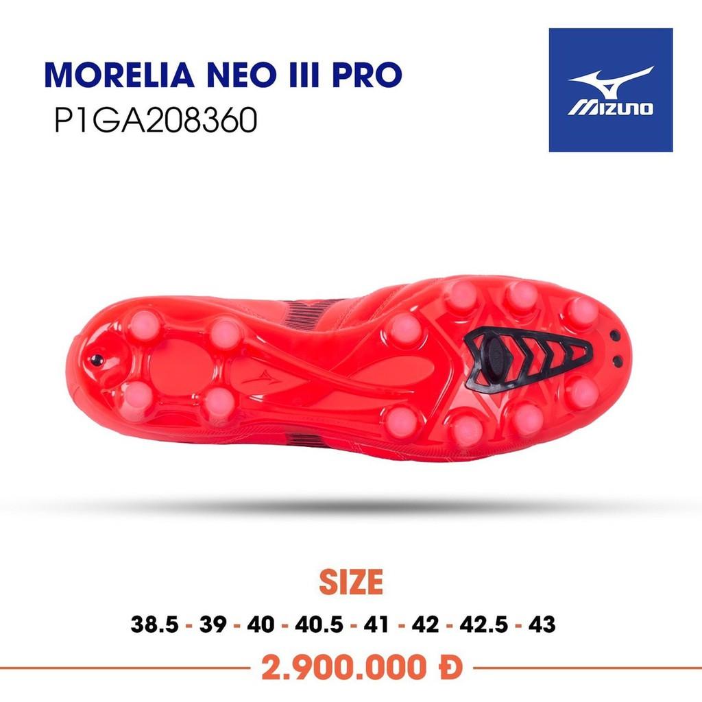 Giày Đá Bóng Sân Cỏ Tự Nhiên Morelia Neo III Pro - MIZUNO