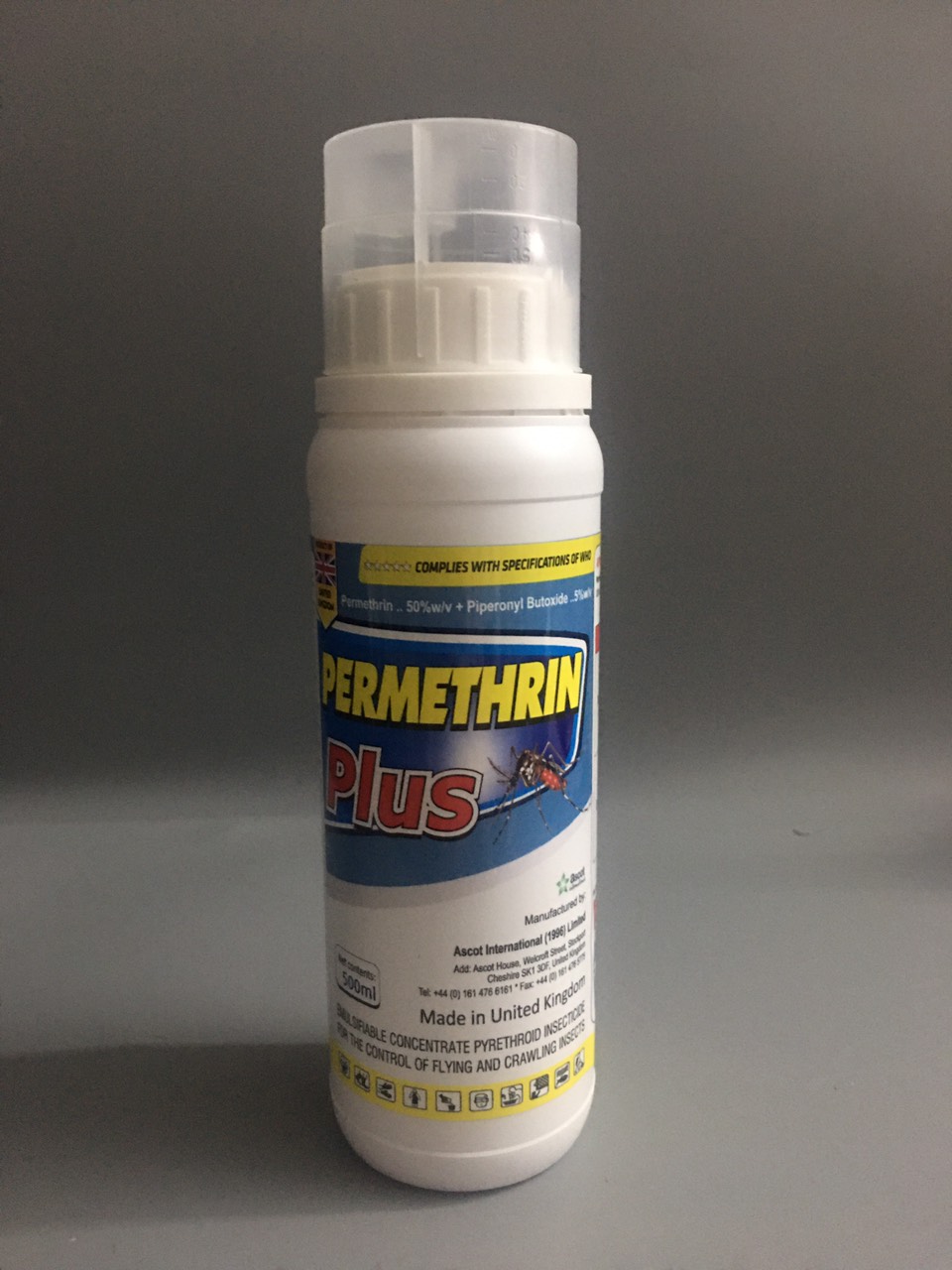 Pemethrin plus Thuốc diệt muỗi - Nhập khẩu nguyên chai