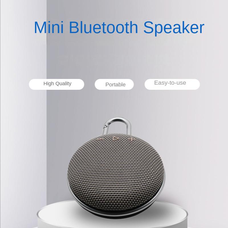 Thiết kế mới Clip Mini Loa Bluetooth không dây di động ngoài trời Màu sắc: Đen