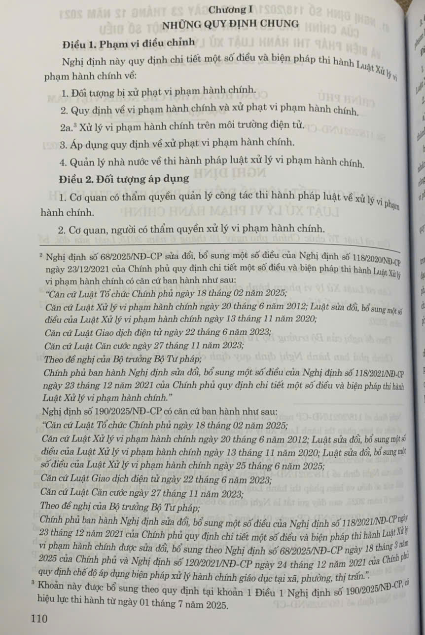 Luật Xử lý vi phạm hành chính (sửa đổi, bổ sung năm 2025) và các văn bản hướng dẫn thi hành