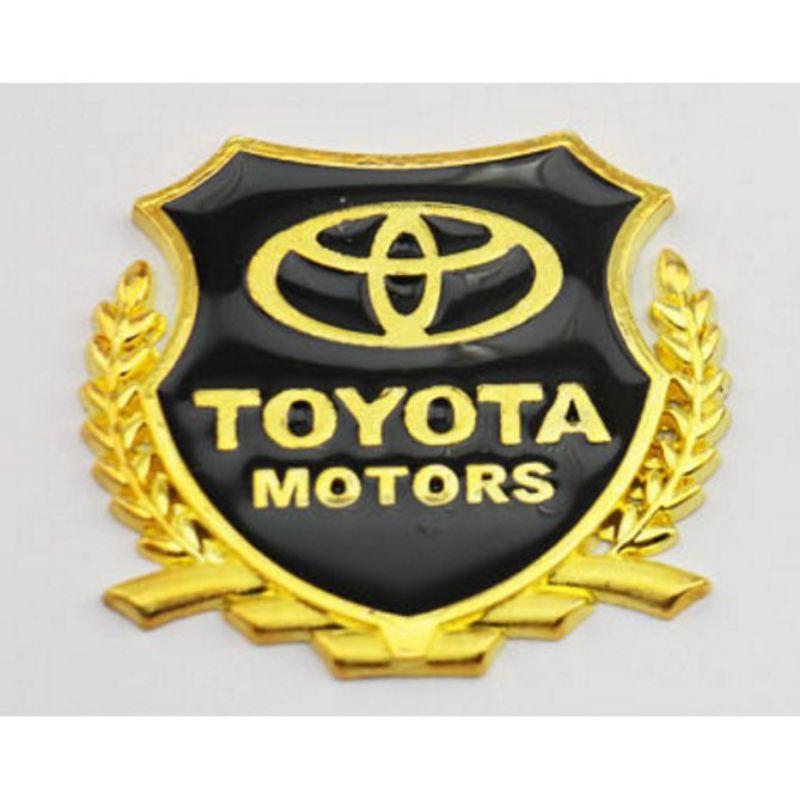 logo bông lúa chất liệu hợp kim đồng hãng xe TOYOTA