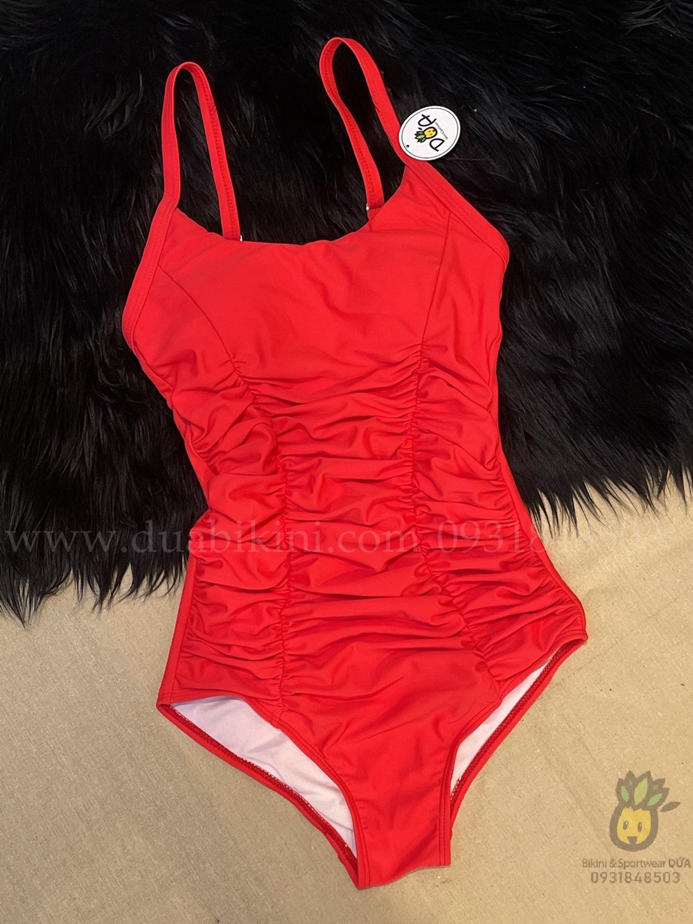 Đồ bơi nữ liền thân hai dây nhún bụng | DỨA BIKINI &amp; SPORTWEAR
