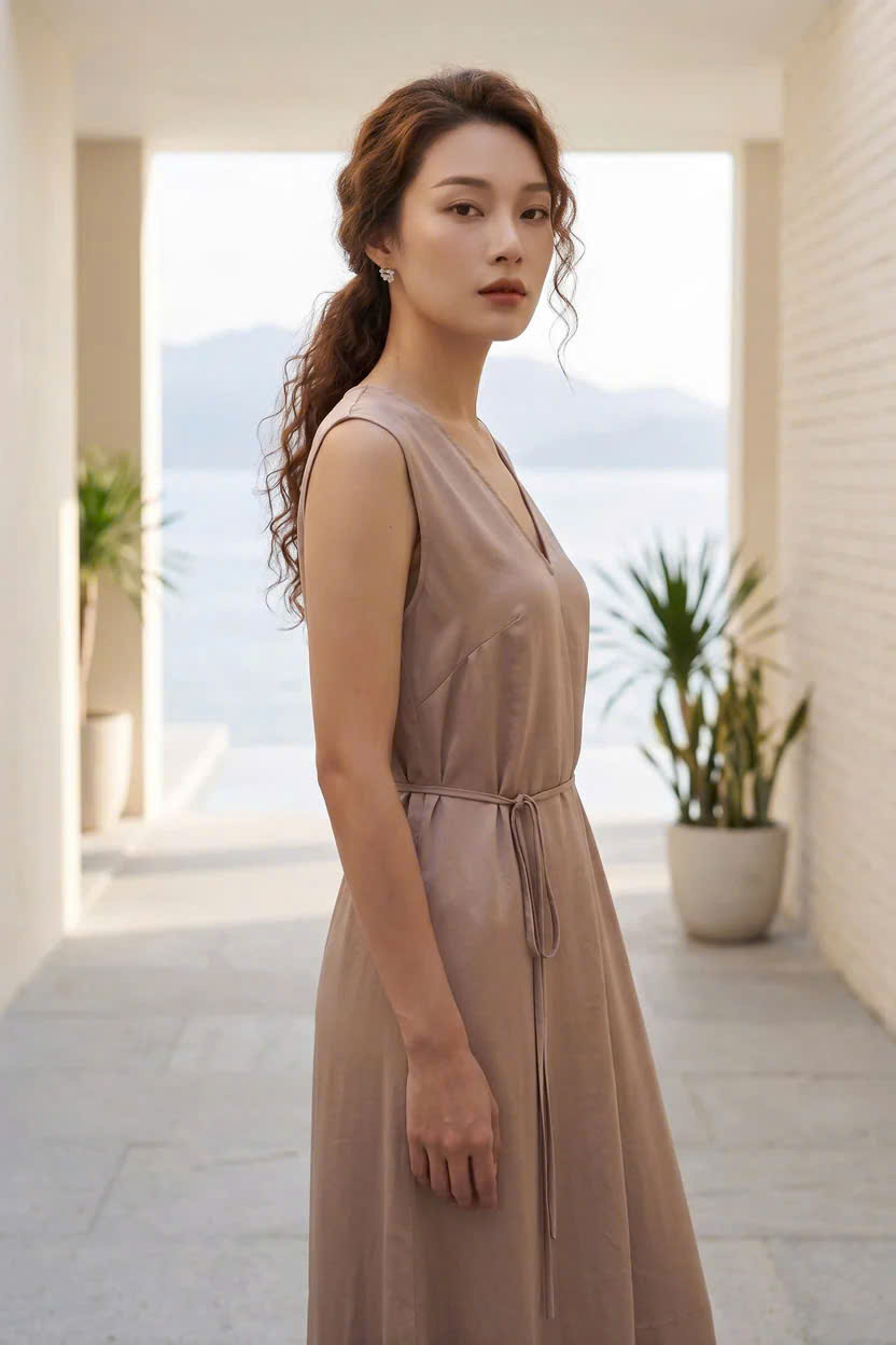 Đầm Maxi Dáng Suông Tencel Ánh Tức Dre202 Thời trang Hity