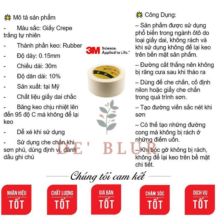 Băng Keo Giấy Siêu Dính Masking Tape 3M 320 - 48mm x 30 yards