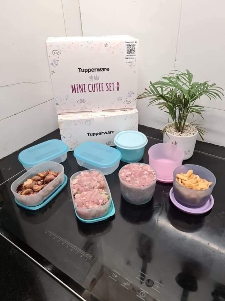 Bộ hộp ăn dặm Mini Cutie Tupperware - Hàng chính hãng