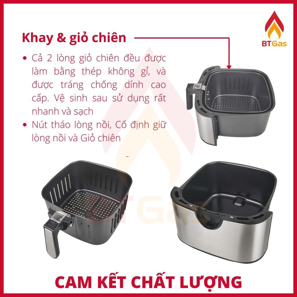 Nồi chiên không dầu cơ dung tích 8 Lít Lorente LT-1619 - Hàng chính hãng