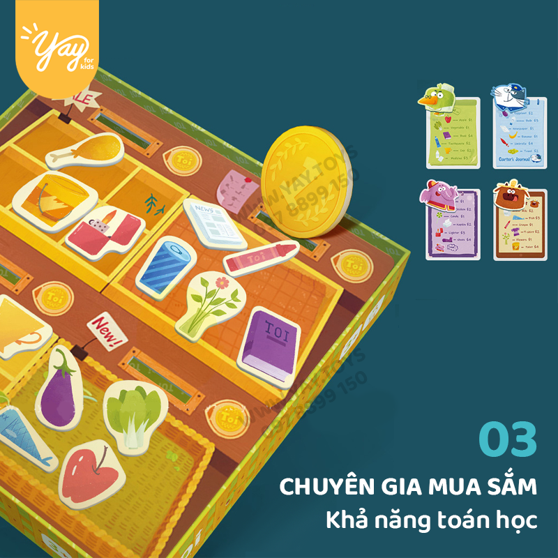 Bộ Board game 6 TRONG 1 Chuyên Gia Nhỏ Tuổi 3+ - TPZY197 - TOI