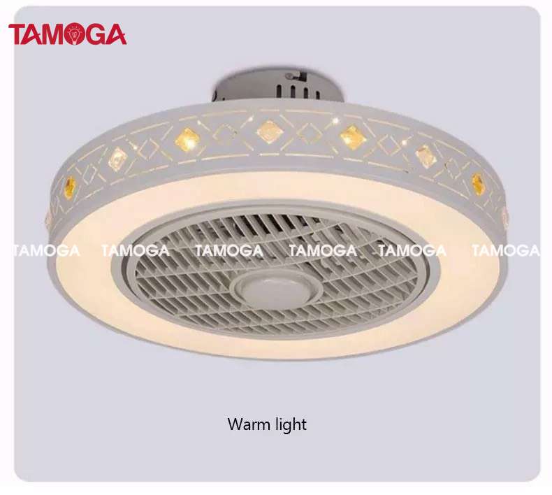 Quạt trần đèn phòng khách trang trí TAMOGA KEVIS 8045 + Tặng kèm điều khiển
