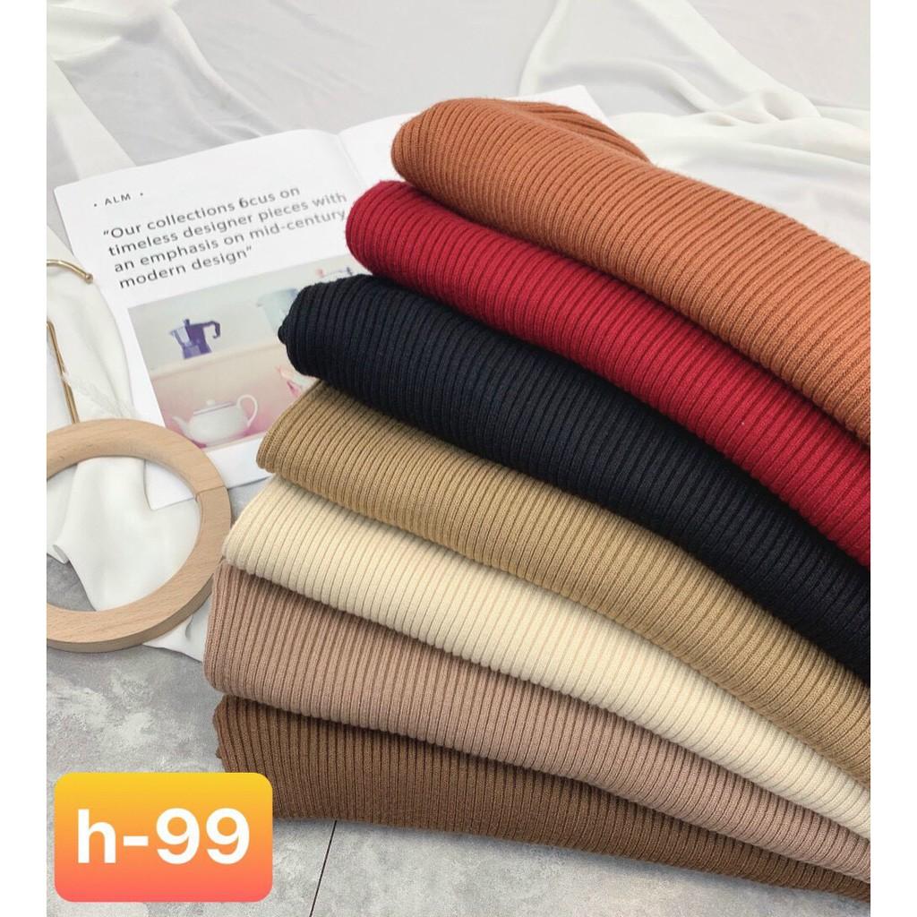 Váy len body, váy len tăm cổ 3 phân, dáng ôm qua gối, chất len dày dặn