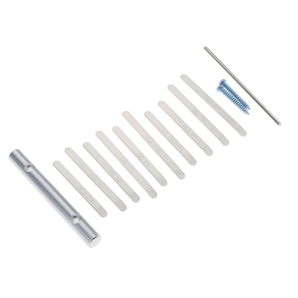 Sunnimix Cao Cấp Kalimba 10 Phím DIY Ngón Tay Cái Đàn Piano Thép Phím Bộ