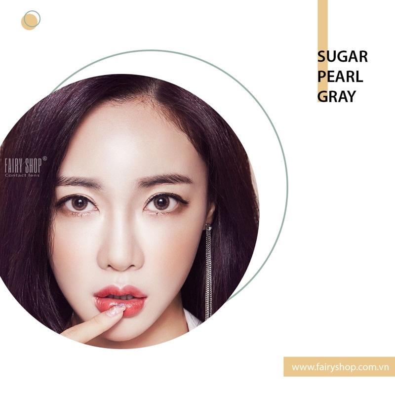 Kính Áp Tròng Sugar Pearl Gray cao cấp 14.0mm - Kính Áp Tròng FAIRY SHOP CONTACT LENS độ 0 đến 6