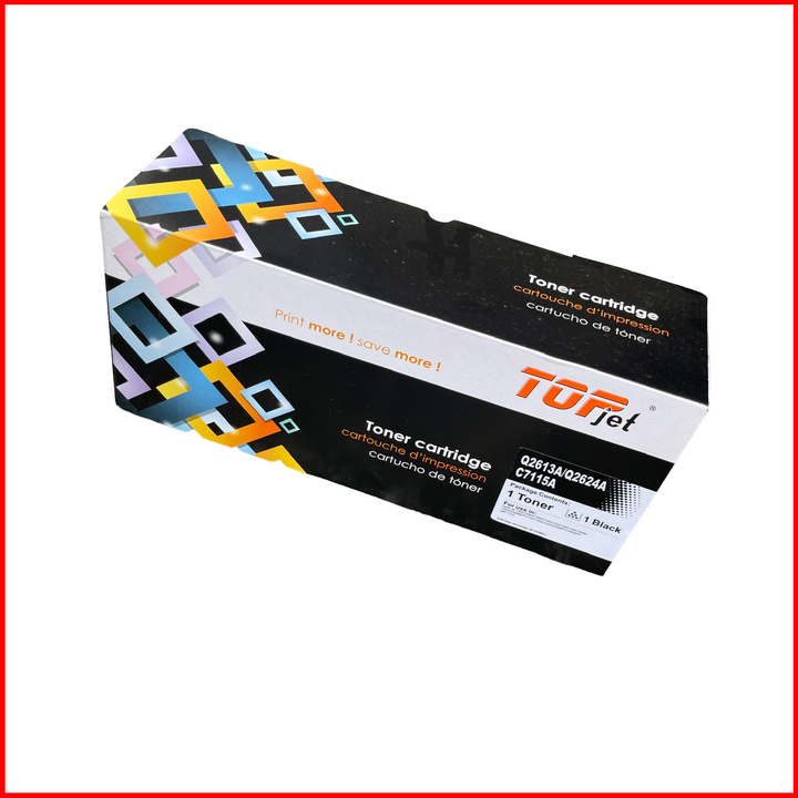 Hộp mực 15A/13A/24A/ EP 25 - Topjet: Dùng cho máy in HP Lj 1000/1200/1220/ HP 1150/1300/ HP 3300/ 3320/ 3330/ 3380/ Canon LBP 1210 ( Hàng nhập khẩu )