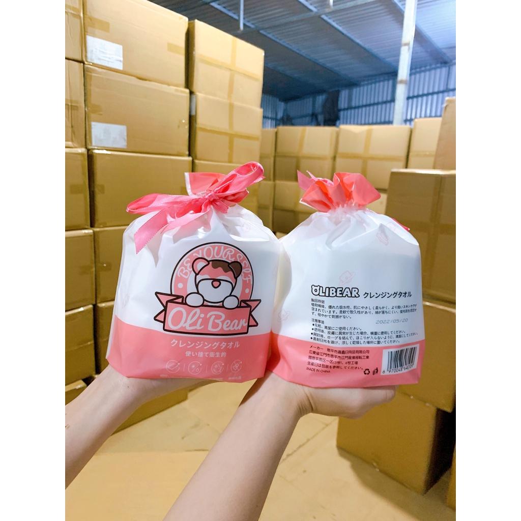 Khăn Tẩy Trang Oli Bear Dạng Cuộn
