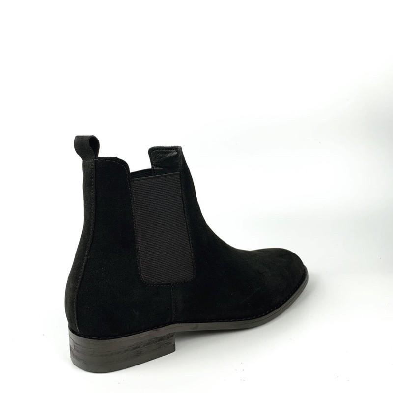 Giày Chelsea Boots công sở, đế phíp gỗ, da bò nguyên tấm