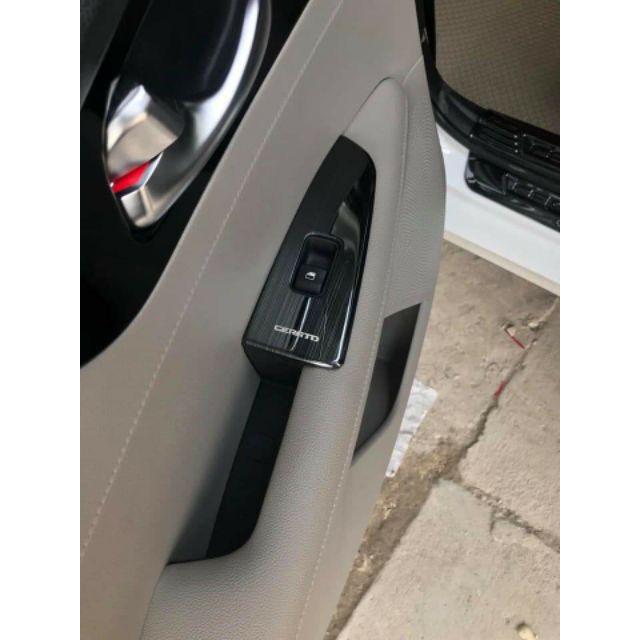 Ốp Trang Trí Nội Thất Xe Cerato 2019 2020 - 5 chi tiết Mẫu Titan Phay Xước