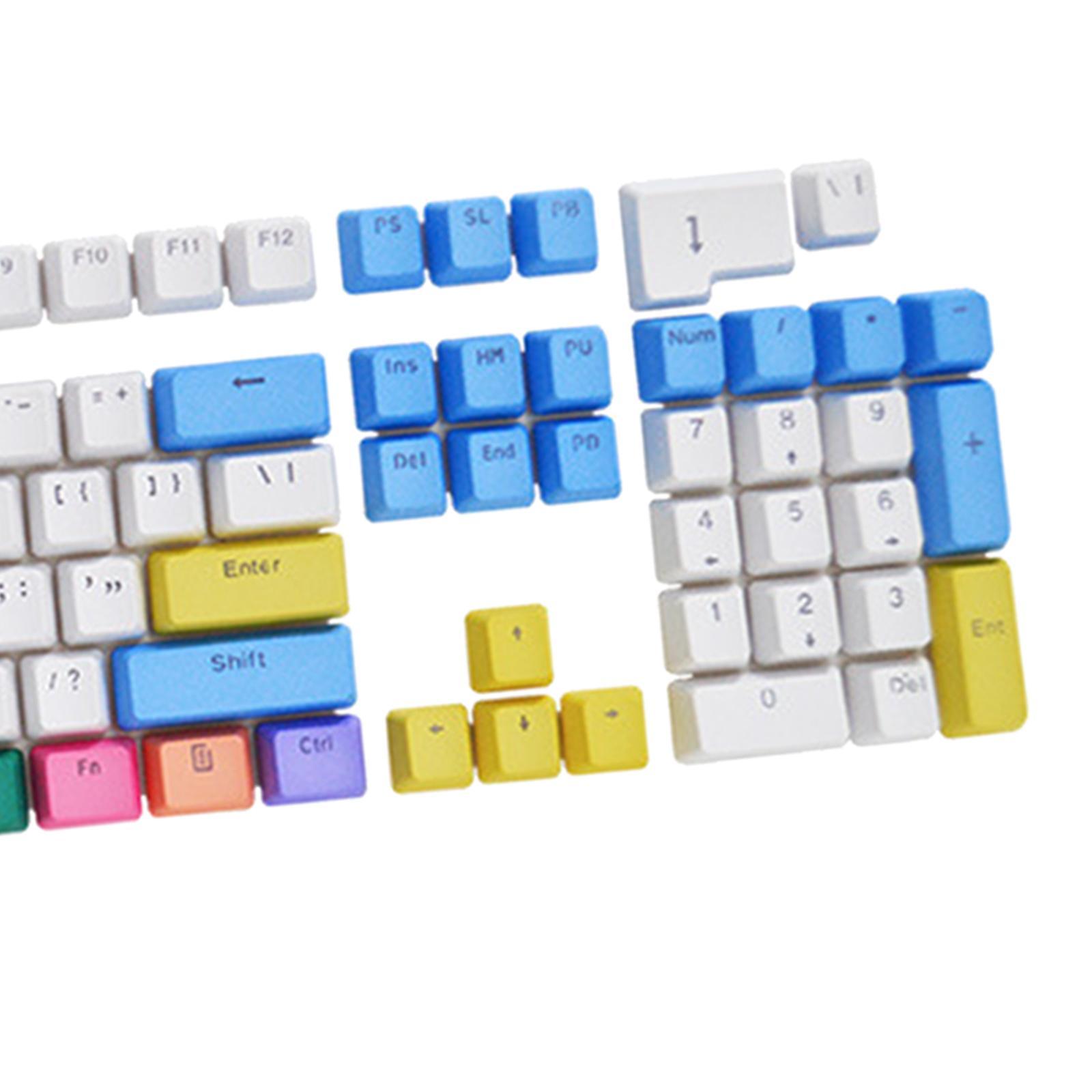 104 Pieces Mechanical Keyboard Keycaps PBT Keycap 61 87 104 Layout