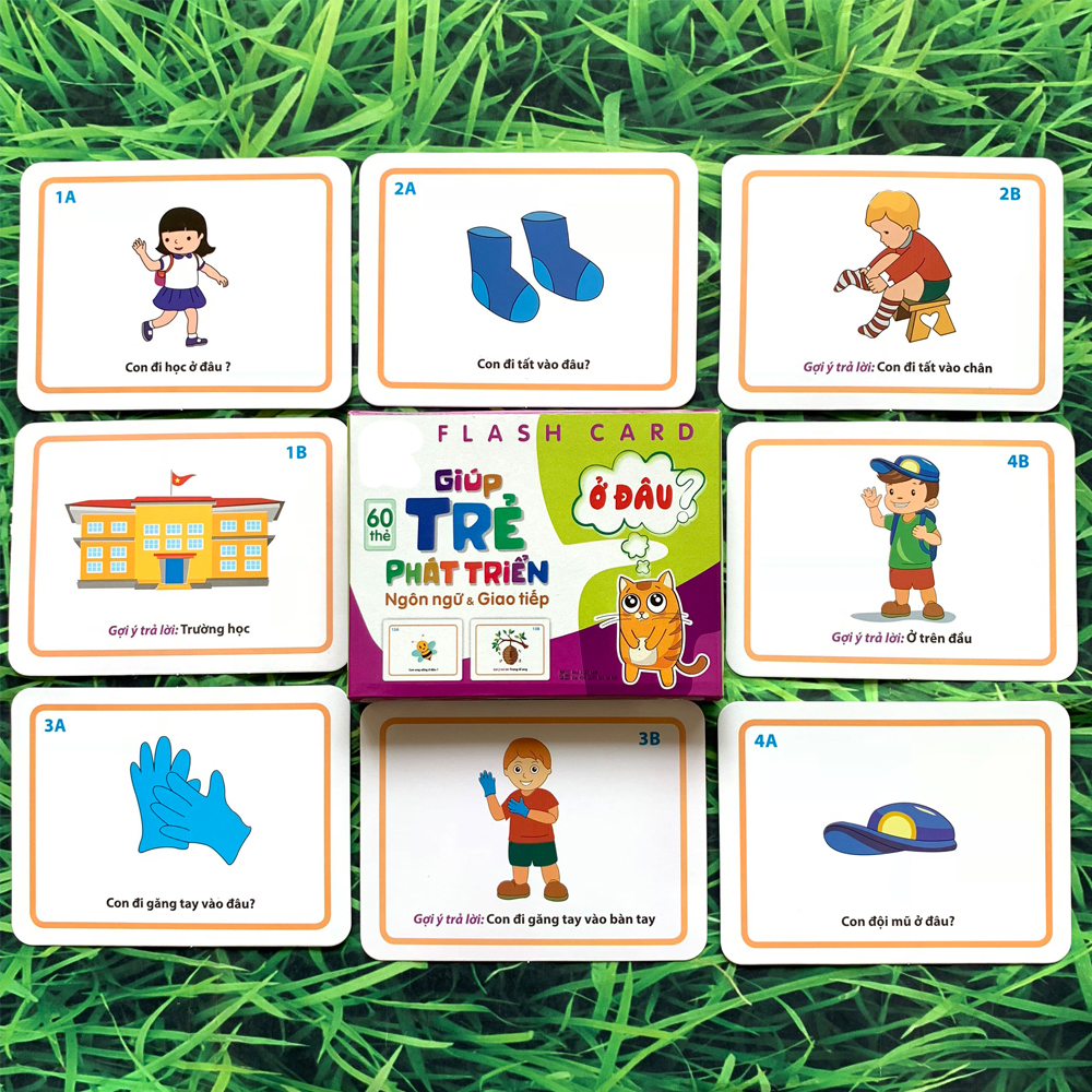 Bộ 60 Thẻ Học Flashcard Giúp Bé Tăng Khả Năng Giao Tiếp Và Mở Rộng Vốn Từ