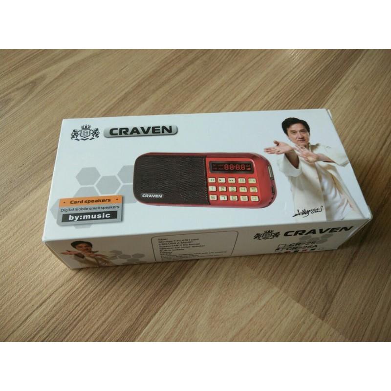 MÁY NGHE KINH THẺ NHỚ, USB, RADIO CRAVEN CR-25A