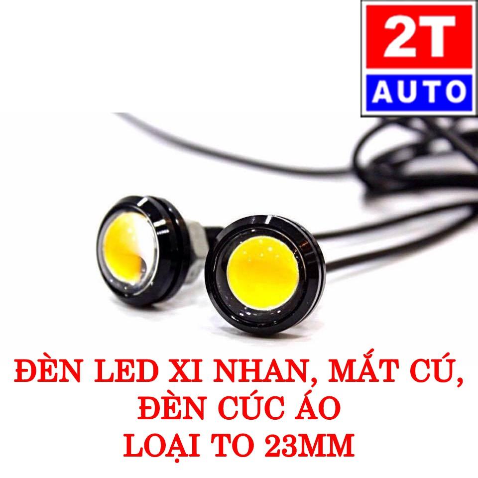 01 Đèn led chống nước, led xin nhan mắt cú cúc nút áo cỡ lớn 23mm siêu sáng - Giá 1 chiếc