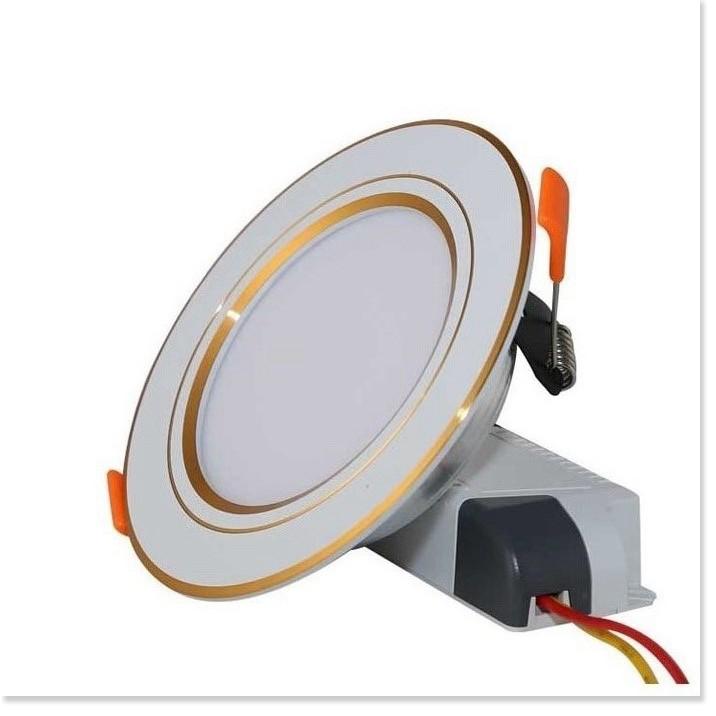 Đèn LED Downlight âm trần 9W Rạng Đông AT10L 110/9W, Vỏ nhôm đúc (Viền vàng