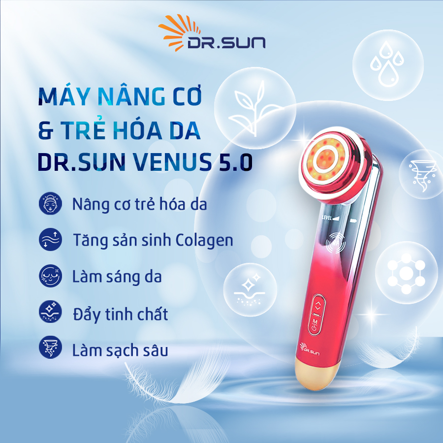 Máy nâng cơ &amp; trẻ hoá da Dr.Sun VENUS 5.0 - Hàng chính hãng